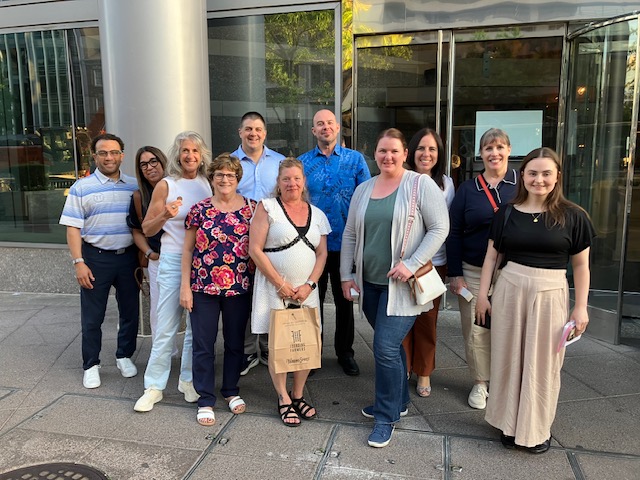 ANOHC members pose together outside a building during Capitol Hill advocacy day 2026.